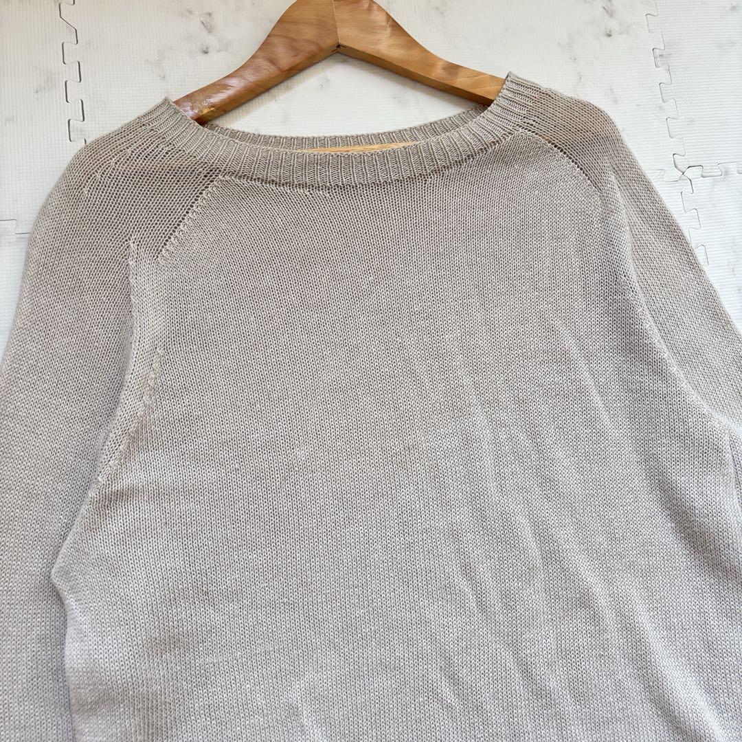 美品✨マーガレットハウエル リネン コットン シルク クルーネックニット M