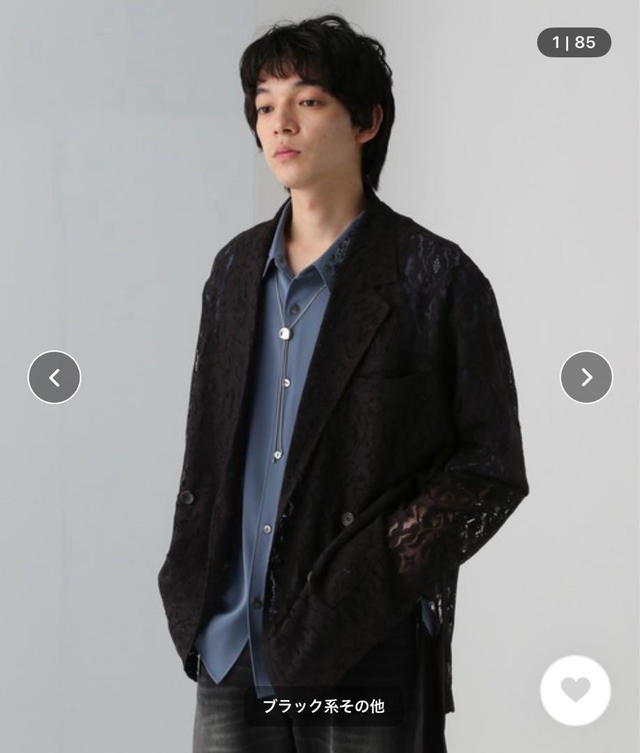 【極美品】ハレ　HARE フラワーレースジャケット　ブラック　黒　ユニセックス 楽天市場】【SET UP対応】フラワーレースジャケット HARE ハレ