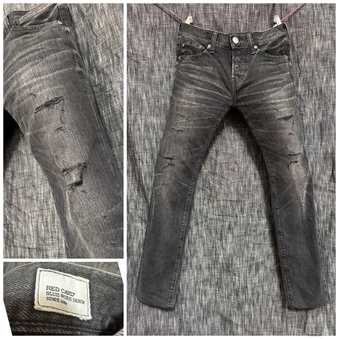 REDCARD BLUE WORK レッドカード トゥモローランド 別注 デニム 別注RED CARD×BLUE WORK コットンデニム 5ポケットスリムパンツ