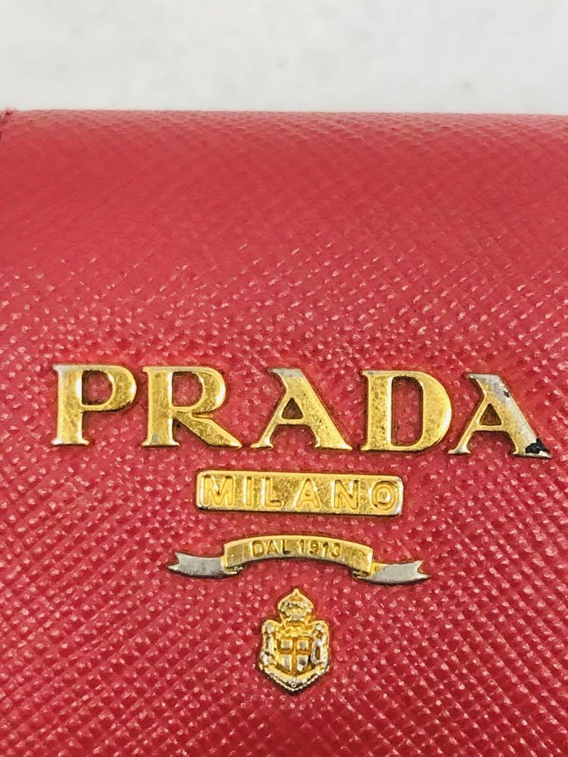 美品！PRADA ミニ財布 サフィアーノレザー アイコン