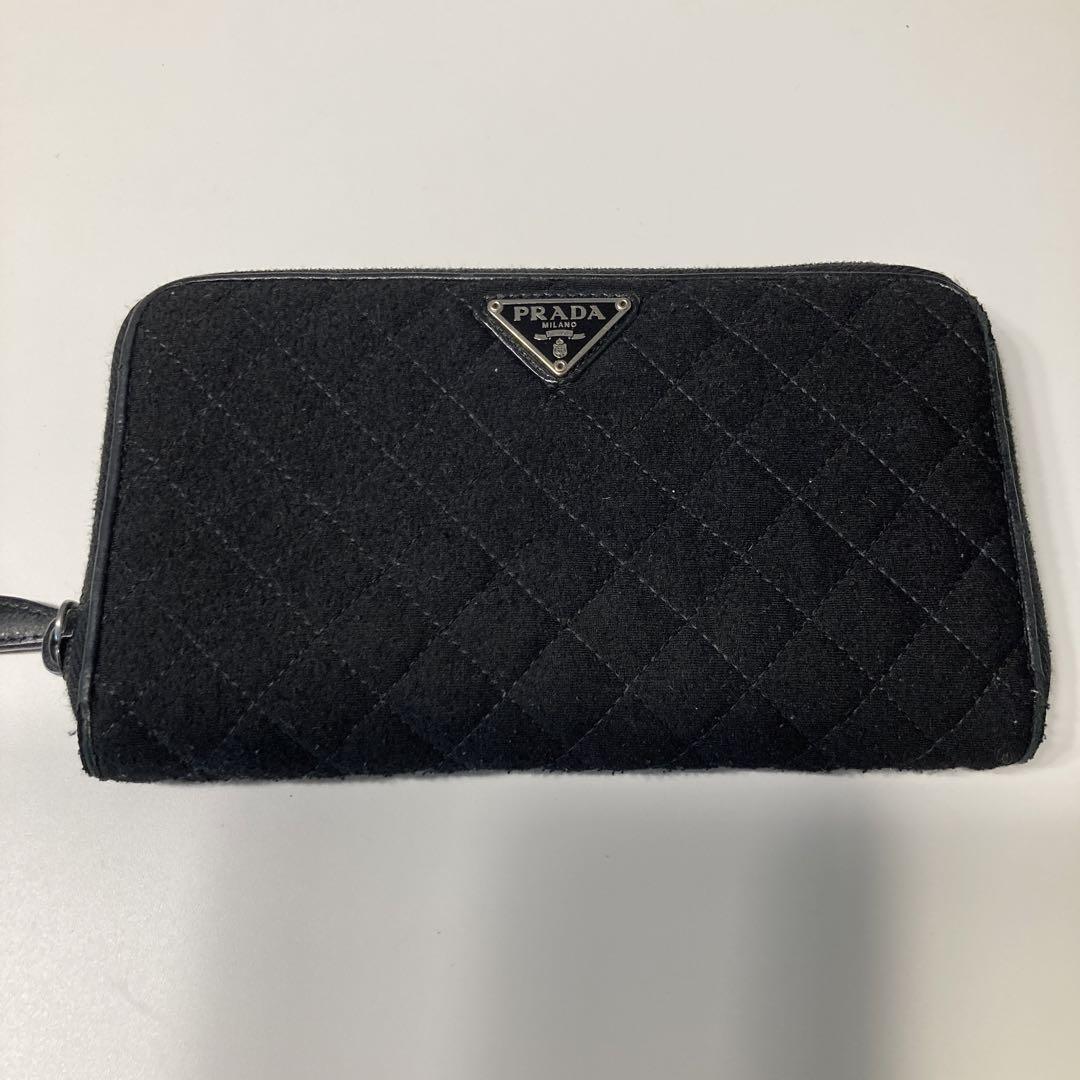 PRADA ブラック キルティング 長財布 楽天市場】PRADA(プラダ) ラウンドファスナー 長財布