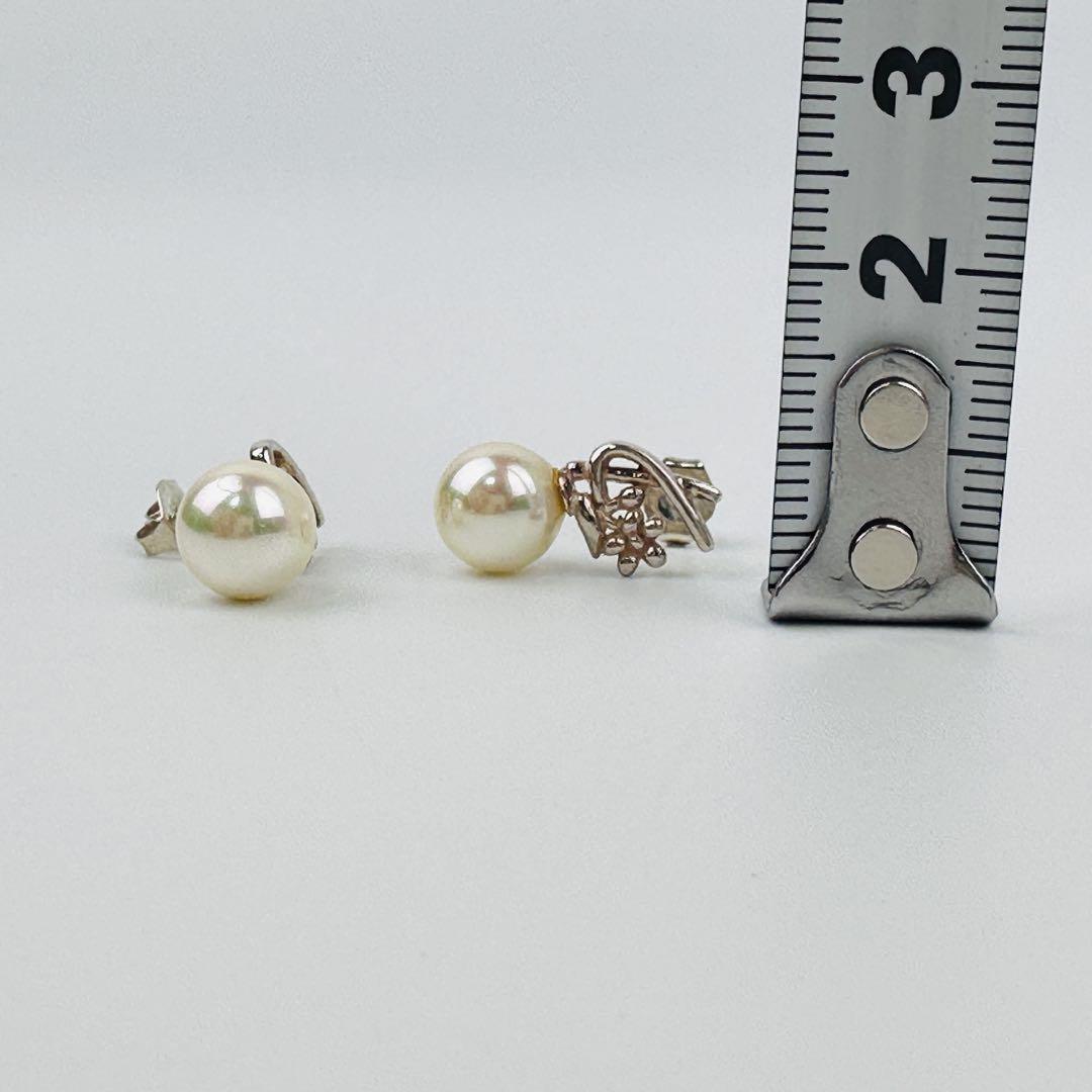 【クリーニング済】ケンゾー　パール フラワーモチーフ ピアス　アクセサリー