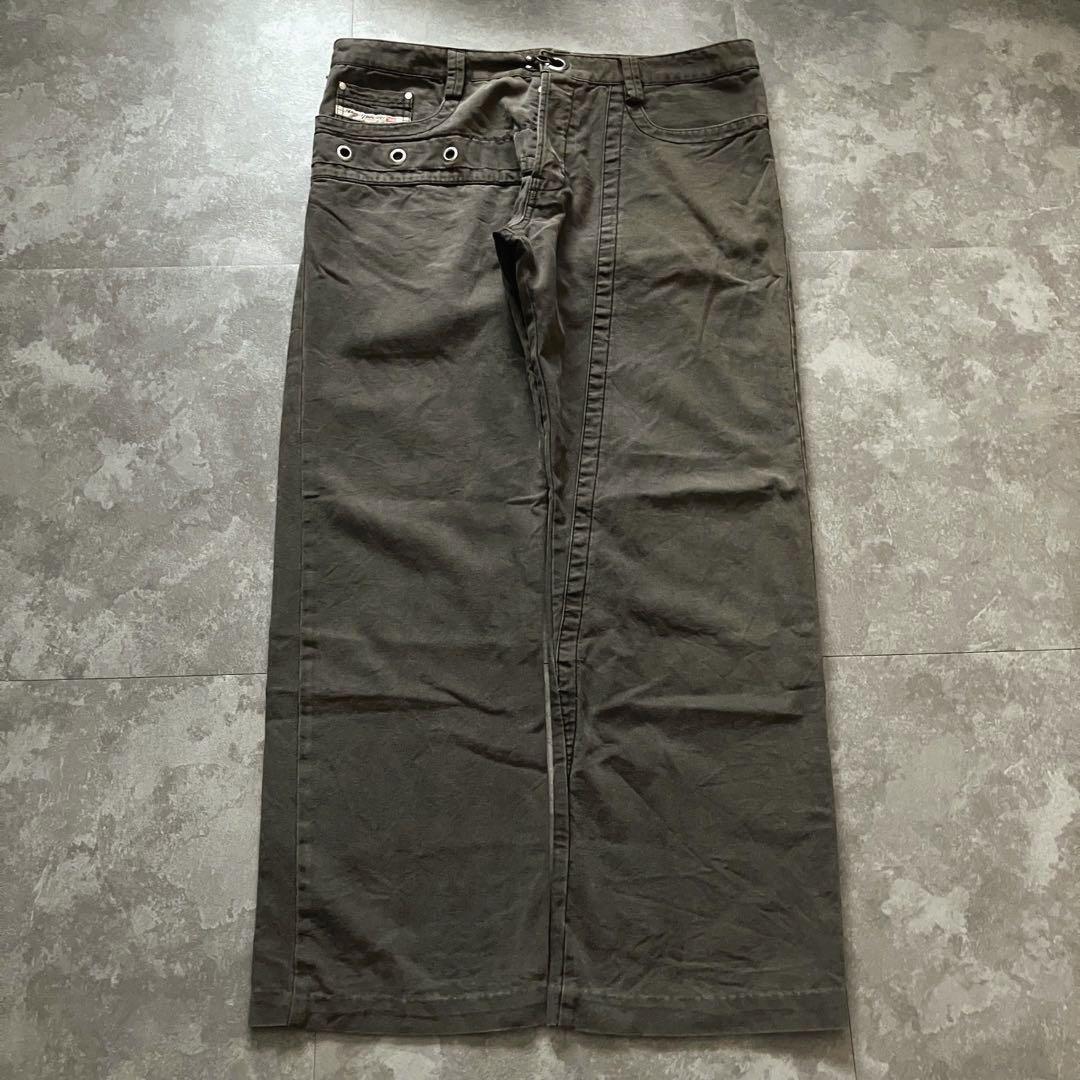パンツ 00s Diesel Wide Flare Pants Y2K il_fullxfull.6151523041_pc72.jpg