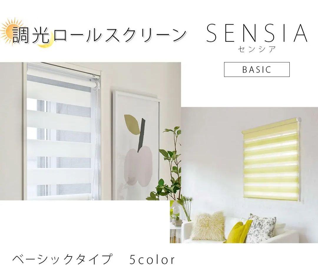 調光ロールスクリーン SENSIA ホワイト 60×150