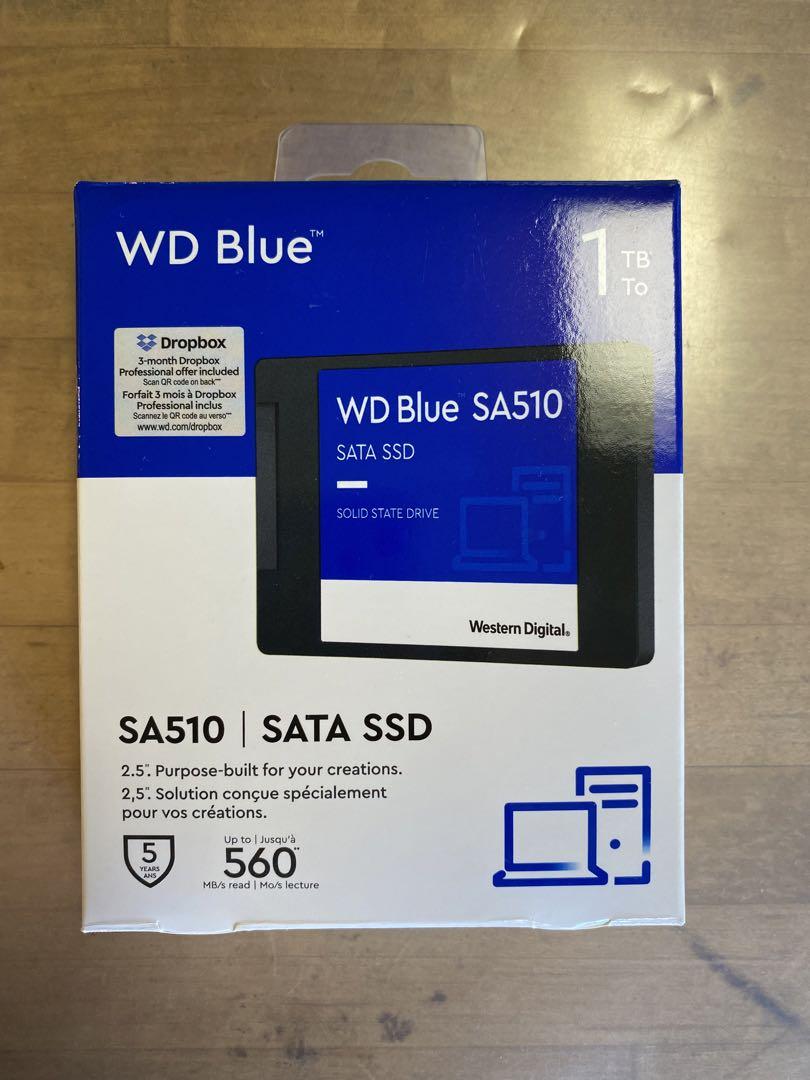 新しいスタイル ウェスタンデジタル 1TB SSD SATA SA510 BIue WD 内蔵型SSD