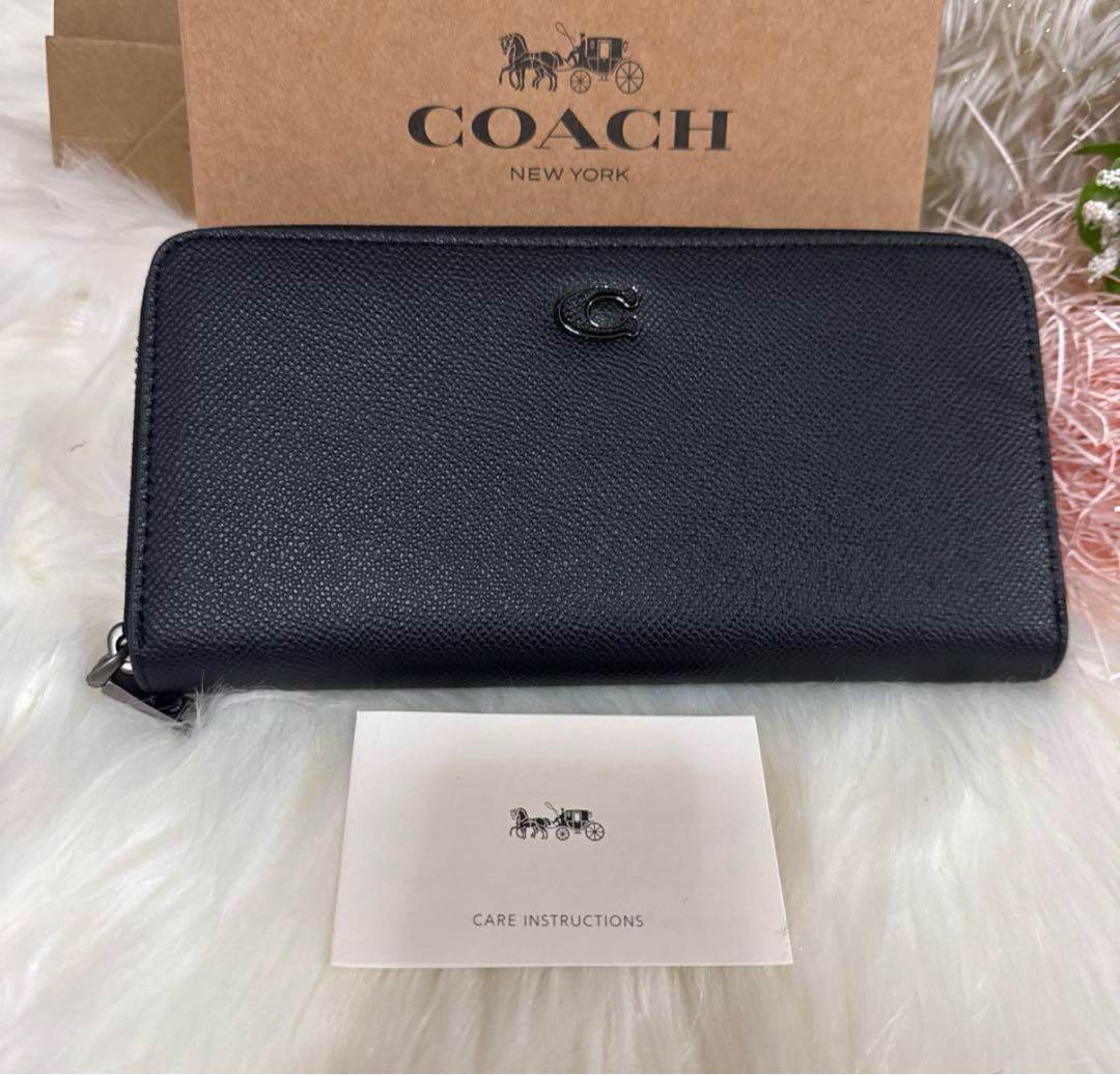 COACH ブラック レザー 長財布