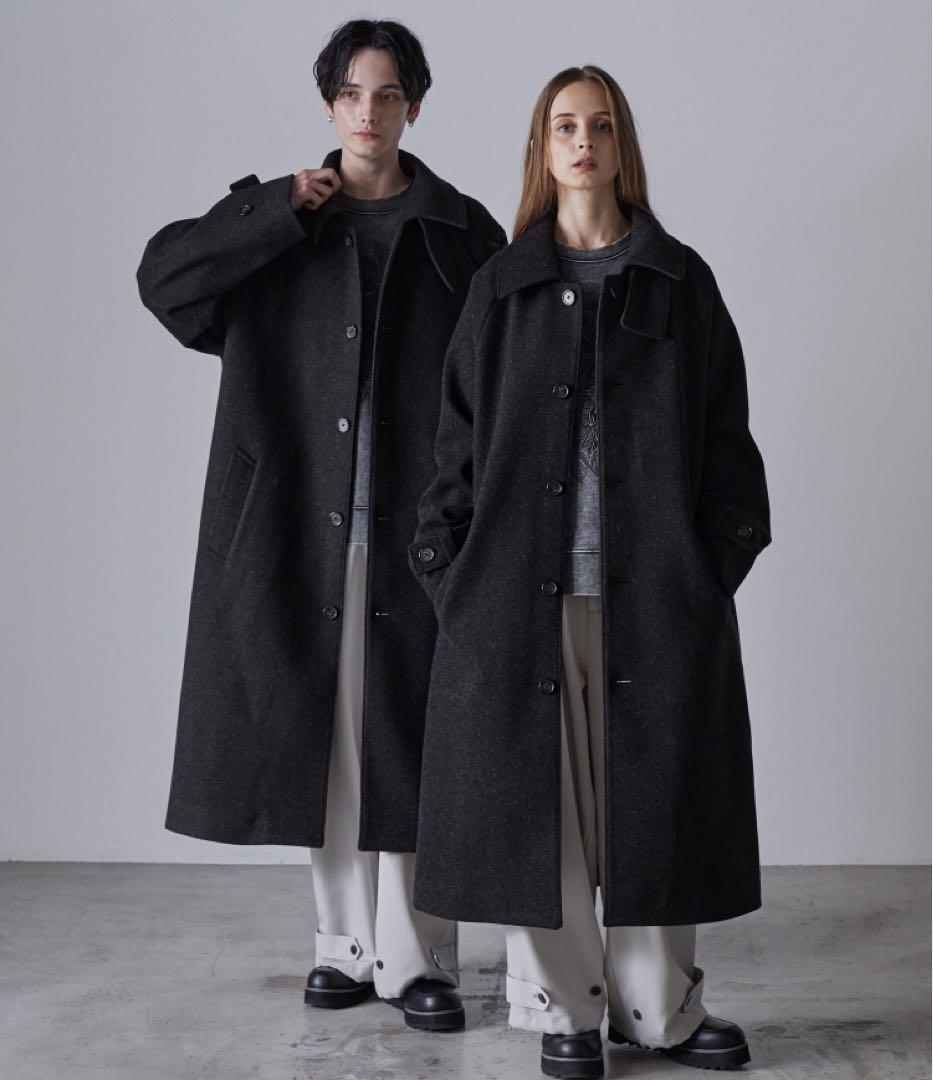 CLEL ブラックロングコート オーバーサイズ L