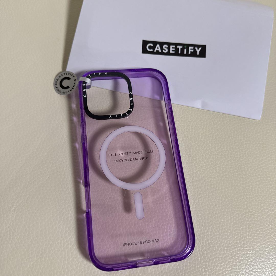 新品 ケースティファイ iPhone16ProMax パープル magsafe - メルカリ