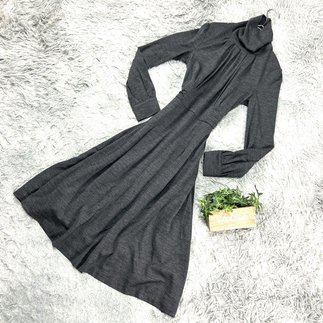 良品❗️【matrice】Ａラインワンピース(36)灰色