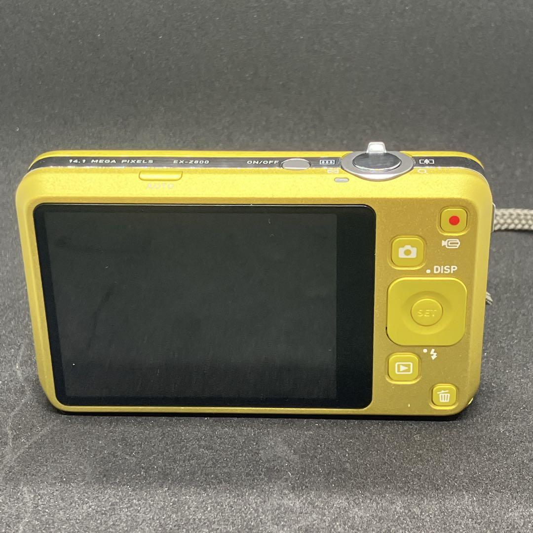 現状品　CASIO デジタルカメラ EXILIM EX-Z800 レモンイエロー