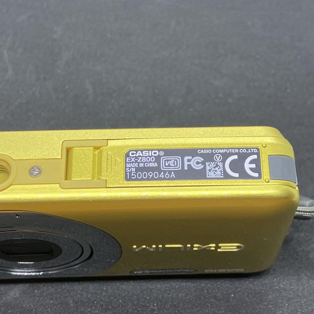 現状品　CASIO デジタルカメラ EXILIM EX-Z800 レモンイエロー