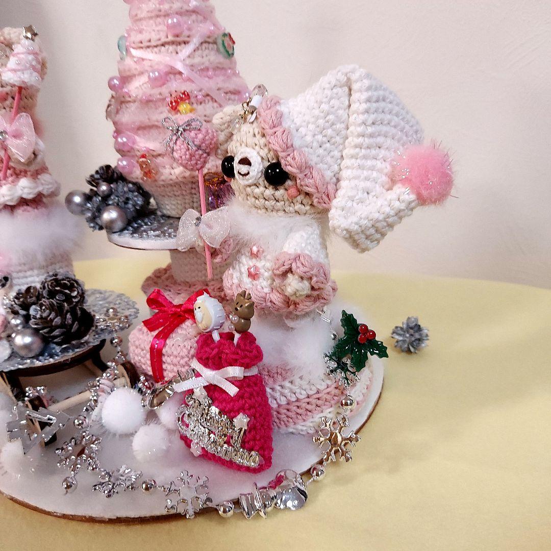 ハンドメイド クリスマス 編みぐるみ 置物 インテリア オブジェ ハンドメイド クリスマス 編みぐるみ 置物 インテリア オブジェ
