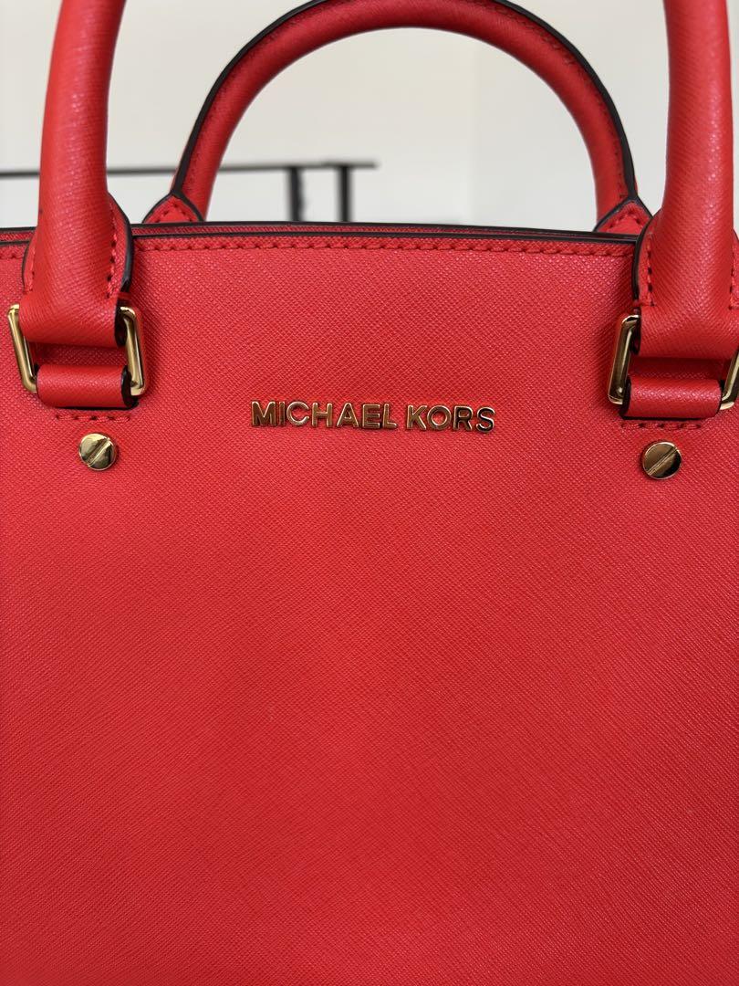 MICHAEL KORS レッド ハンドバッグΩ