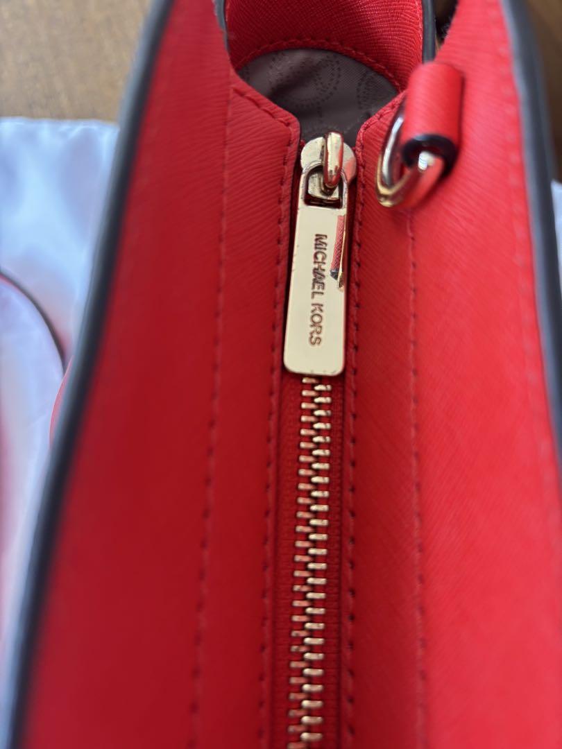 MICHAEL KORS ハンドバッグ ブラウン/レッド MICHAEL KORS マイケルコース 2wayハンドバッグ ブラウン/レッド