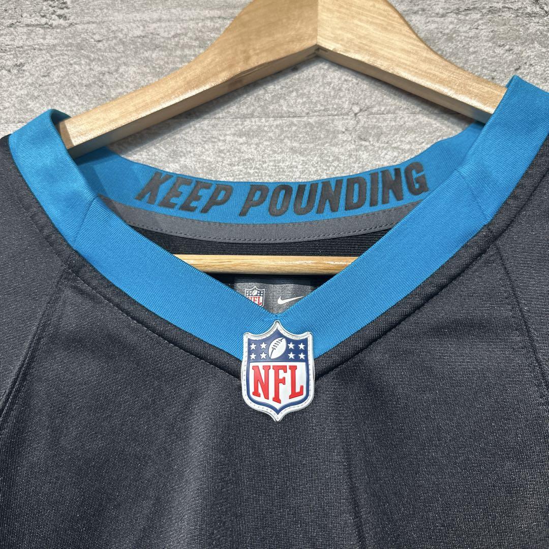 【NIKE】NFL カロライナパンサーズゲームシャツ ユニフォーム  サイズ48 NIKE】NFL カロライナパンサーズゲームシャツ ユニフォーム