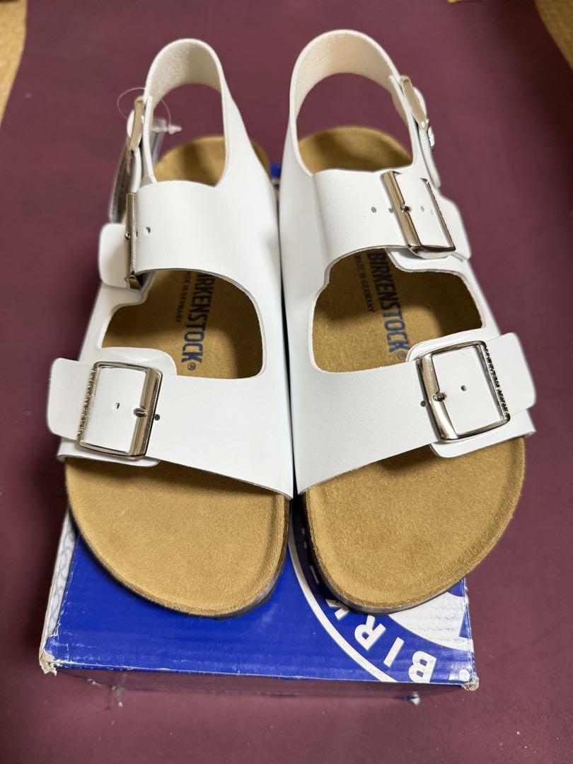 BIRKENSTOCK ホワイト コンフォートサンダル