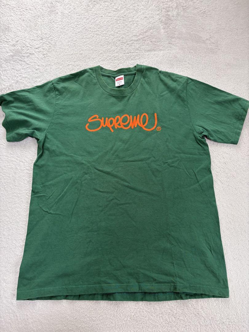 シュプリーム　筆記体　ロゴ　Tシャツ
