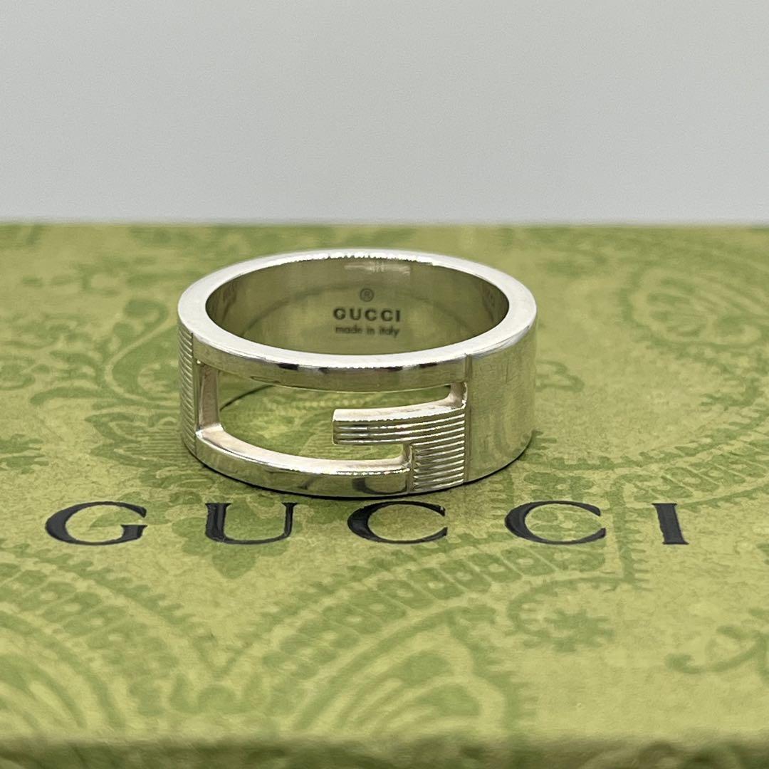 【美品】GUCCI 指輪　ブランデットG 14号