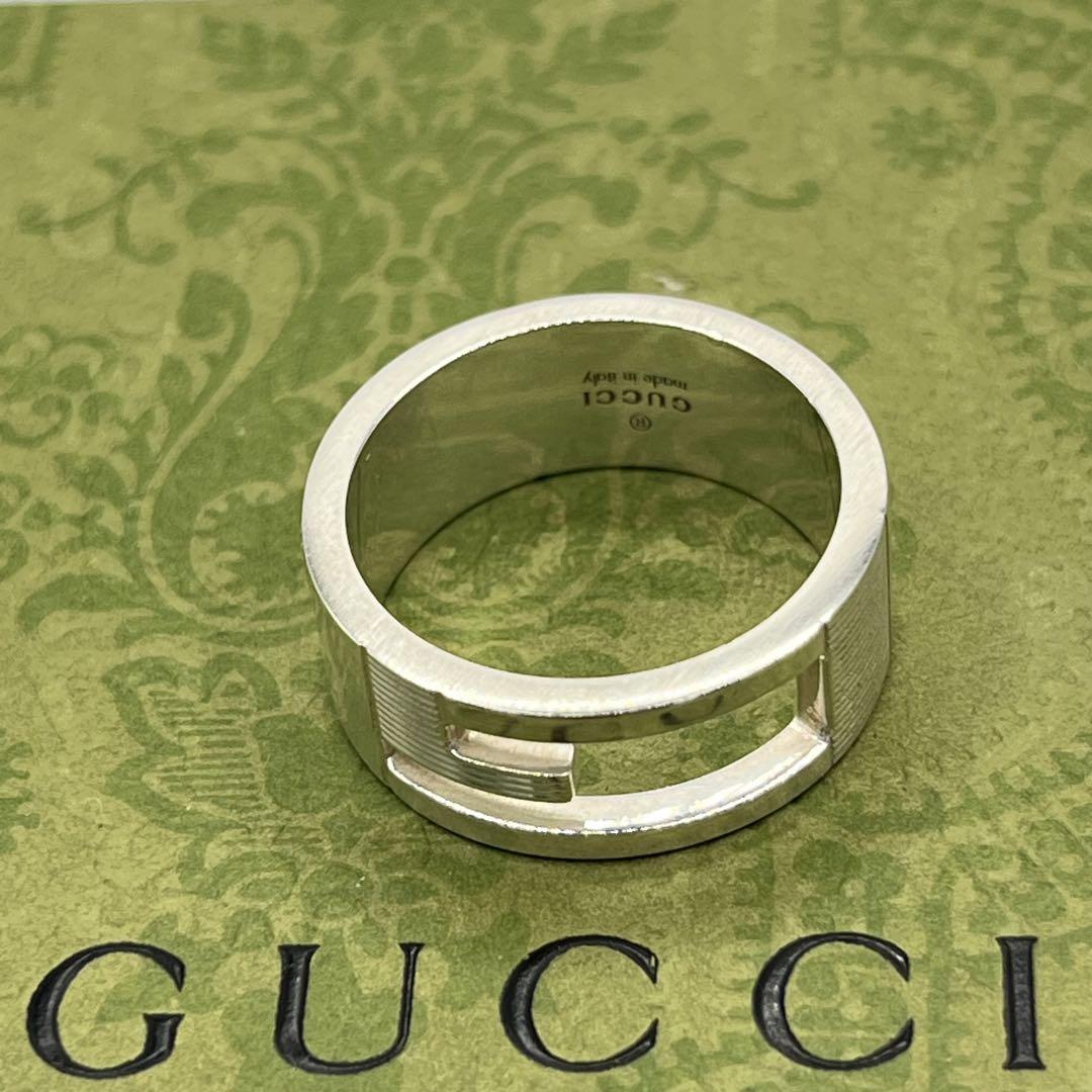 【美品】GUCCI 指輪　ブランデットG 14号