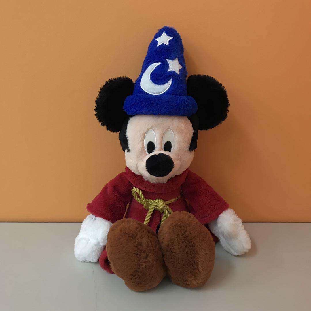 東京ディズニーリゾート ソーサラーミッキー ぬいぐるみ フラッフィープラッシー ソーサラーミッキー！東京ディズニーランド「フラッフィー