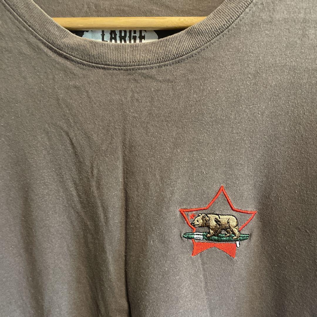 値引きする グレー Lサイズ 星型刺繍 Tシャツ - メルカリ トップス