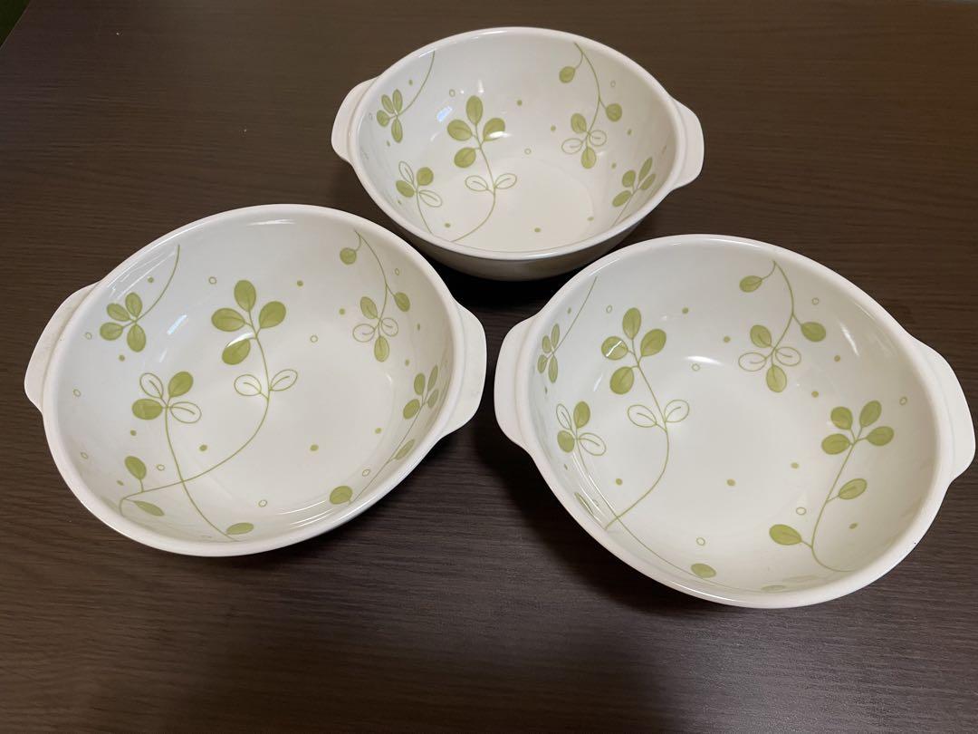 よつば柄手付きどんぶり3点セット