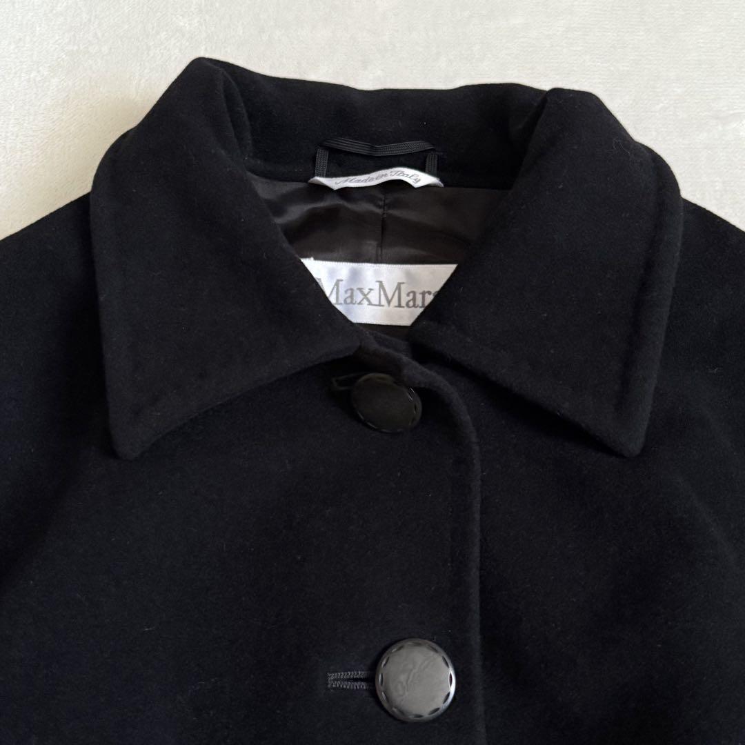 極美品】MAX MARA ステンカラーコート ヴァージンウール50 極美品】MAX MARA ステンカラーコート ヴァージンウール50