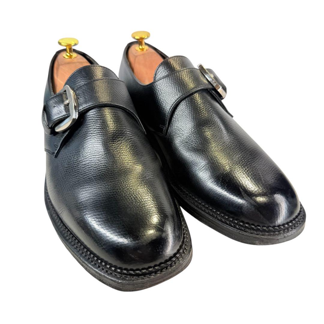 【美品】REGAL〈2321〉シングルモンク（25.5）シボレザー革靴　本革　黒