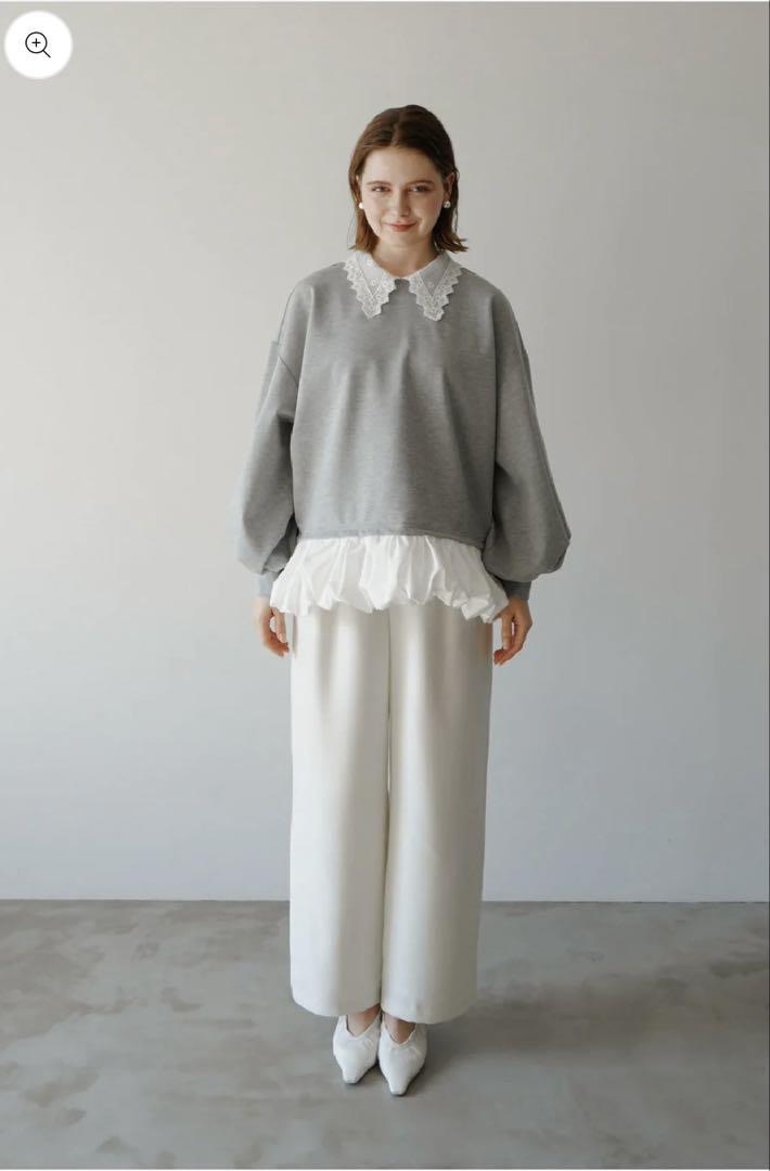 トップス acka shirt docking sweat