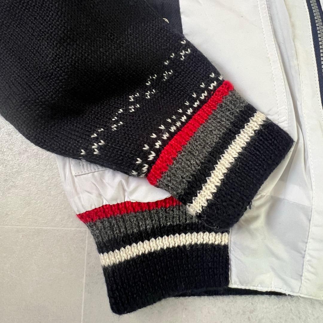 CAPRI BLUE☆カプリブルー☆切替ニット☆中綿ジャケット☆イタリア