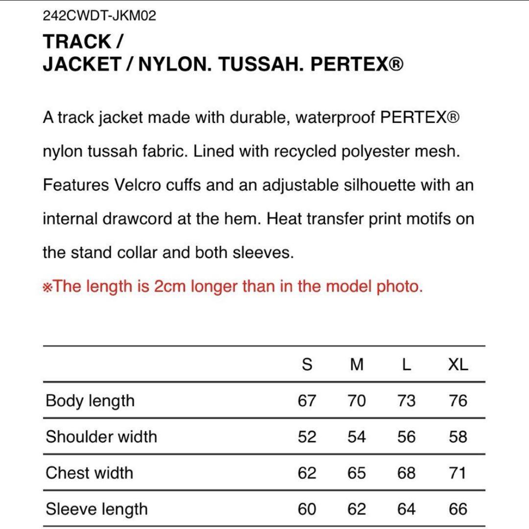 wtaps ダブルタップス 24aw track セットアップ M