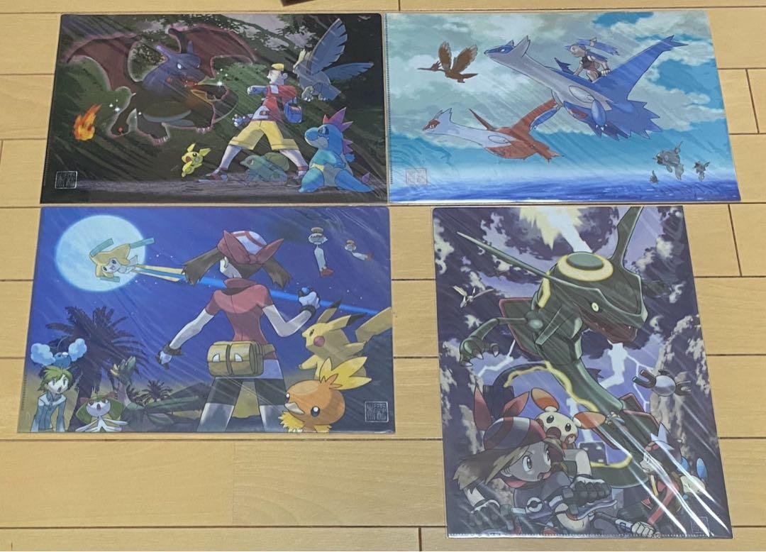 文房具　ケース入りA4クリアファイルセットPG コレクタブルアートPG 「ポケットモンスター」 中古文房具 ケース入りA4クリアファイルセットPG コレクタブル