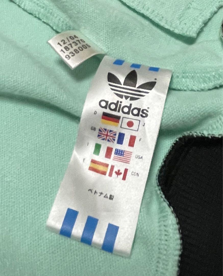 adidas トラックジャケット　ミント