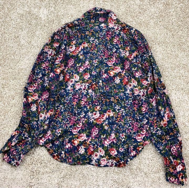 KENZO(ケンゾー)花柄セットアップ/Wボタンカシュクールブラウス&スカート