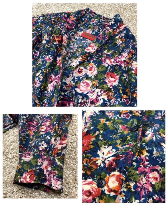 KENZO(ケンゾー)花柄セットアップ/Wボタンカシュクールブラウス&スカート