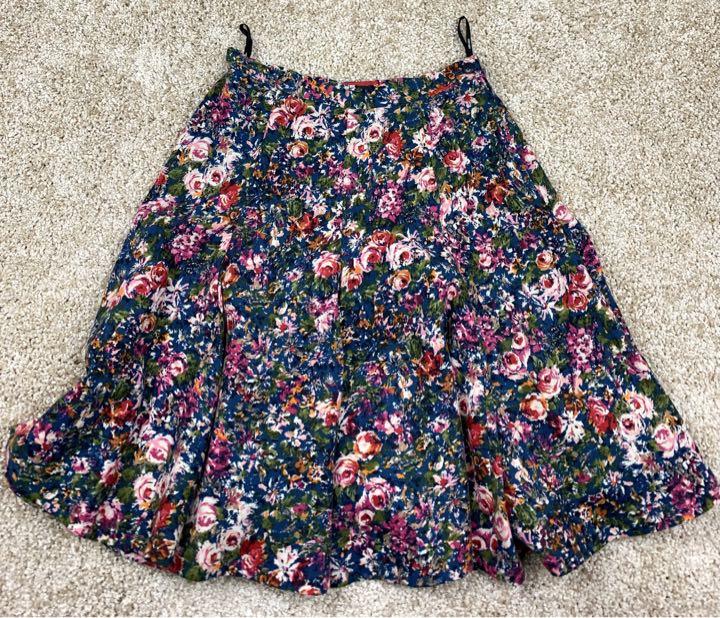 KENZO(ケンゾー)花柄セットアップ/Wボタンカシュクールブラウス&スカート