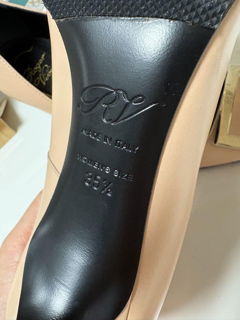 Roger Vivier ベージュ オープントゥ ハイヒール箱無し