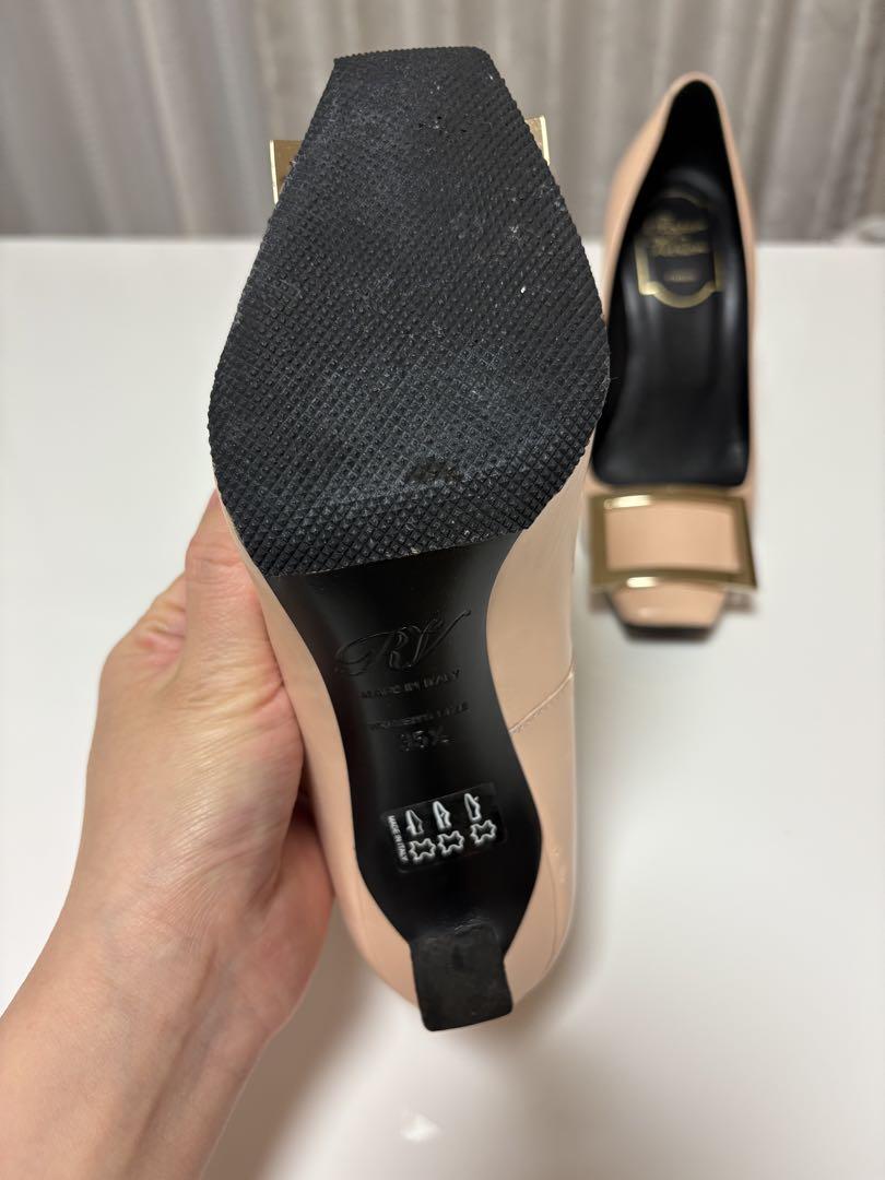 Roger Vivier ベージュ オープントゥ ハイヒール箱無し