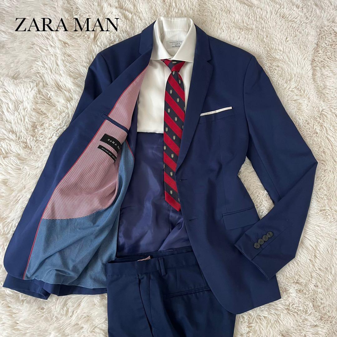 ZARA MAN ザラマン スーツ セットアップ ブルー 180/96A