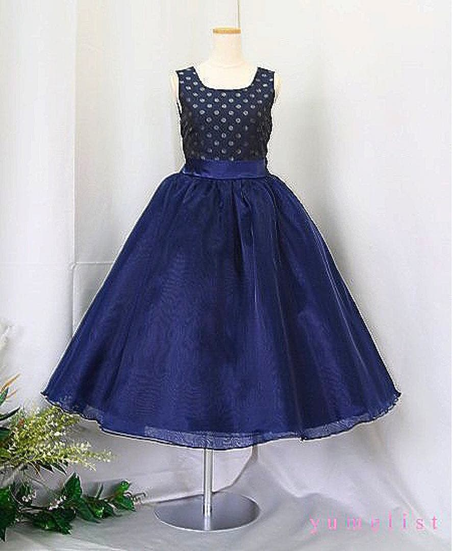 未使用✨ゆめりすと ネイビー ドレス(発表会 コンクール 演奏会)160