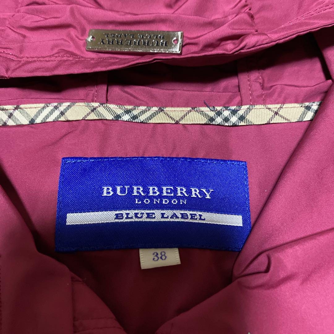 【新品・未使用】BURBERRYレインコート スプリングコート 38 ピンク
