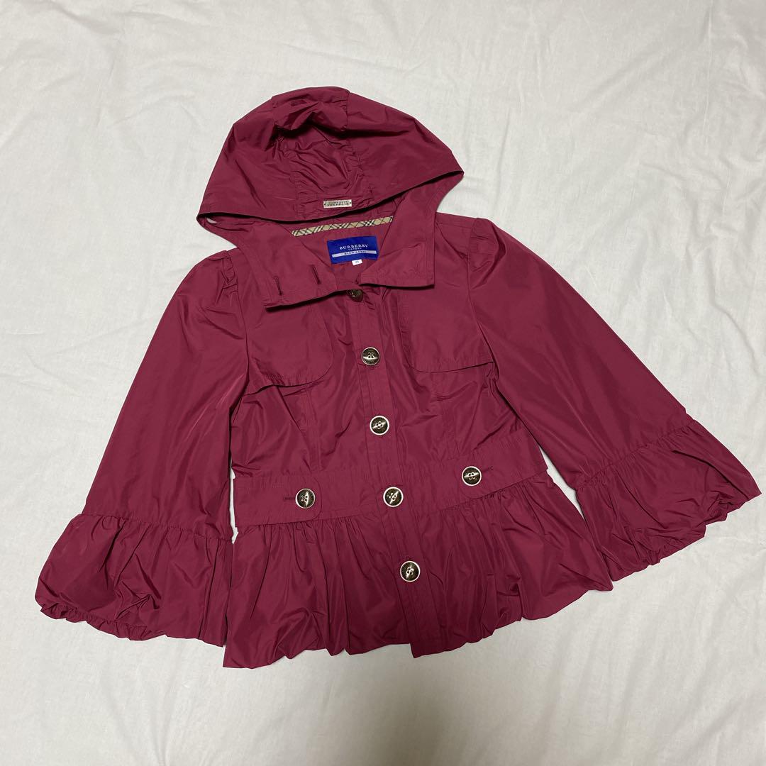 【新品・未使用】BURBERRYレインコート スプリングコート 38 ピンク
