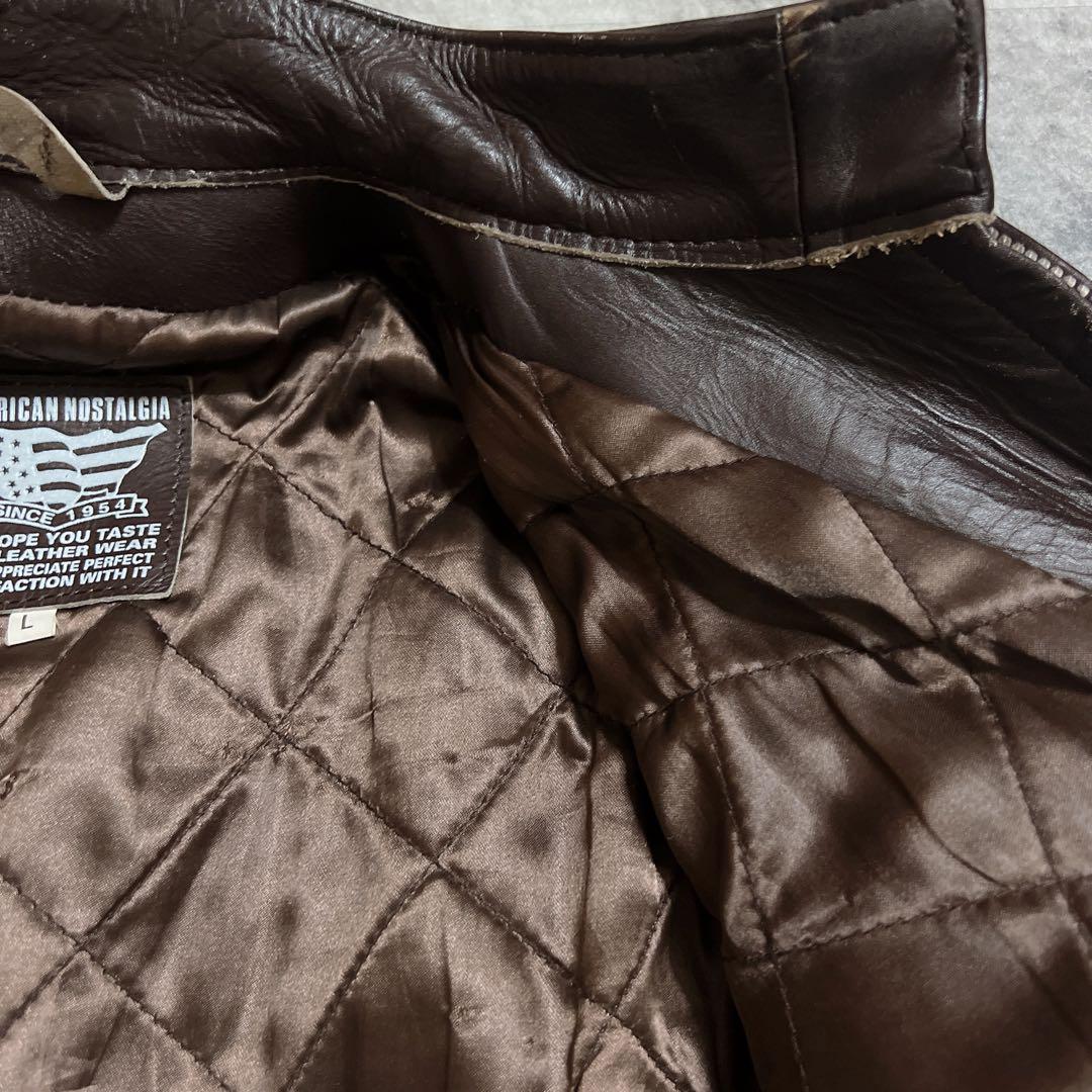American Nostalgia leather jacket ライダース