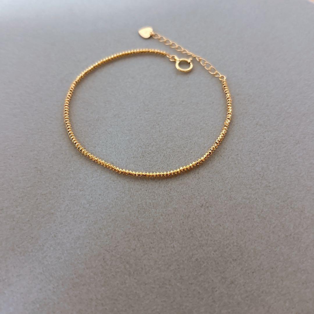 地金アクセ 新品 K18YG ブレスレット 御徒町地金専門店購入 地金アクセ 新品 K18YG ブレスレット 御徒町地金専門店購入