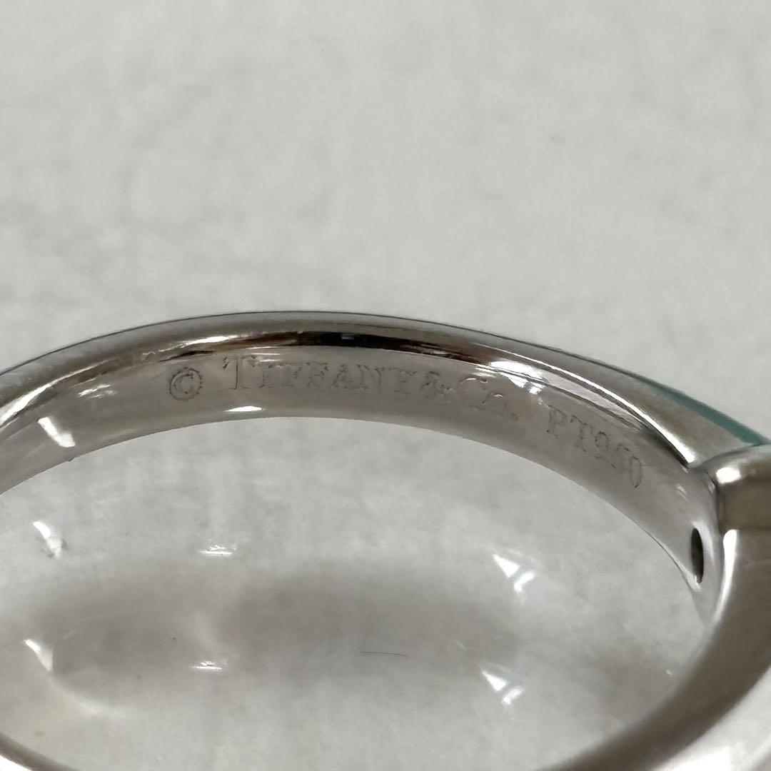 165【ティファニー】ソリティア　Pt950 リング　0.34ct 鑑定書付き