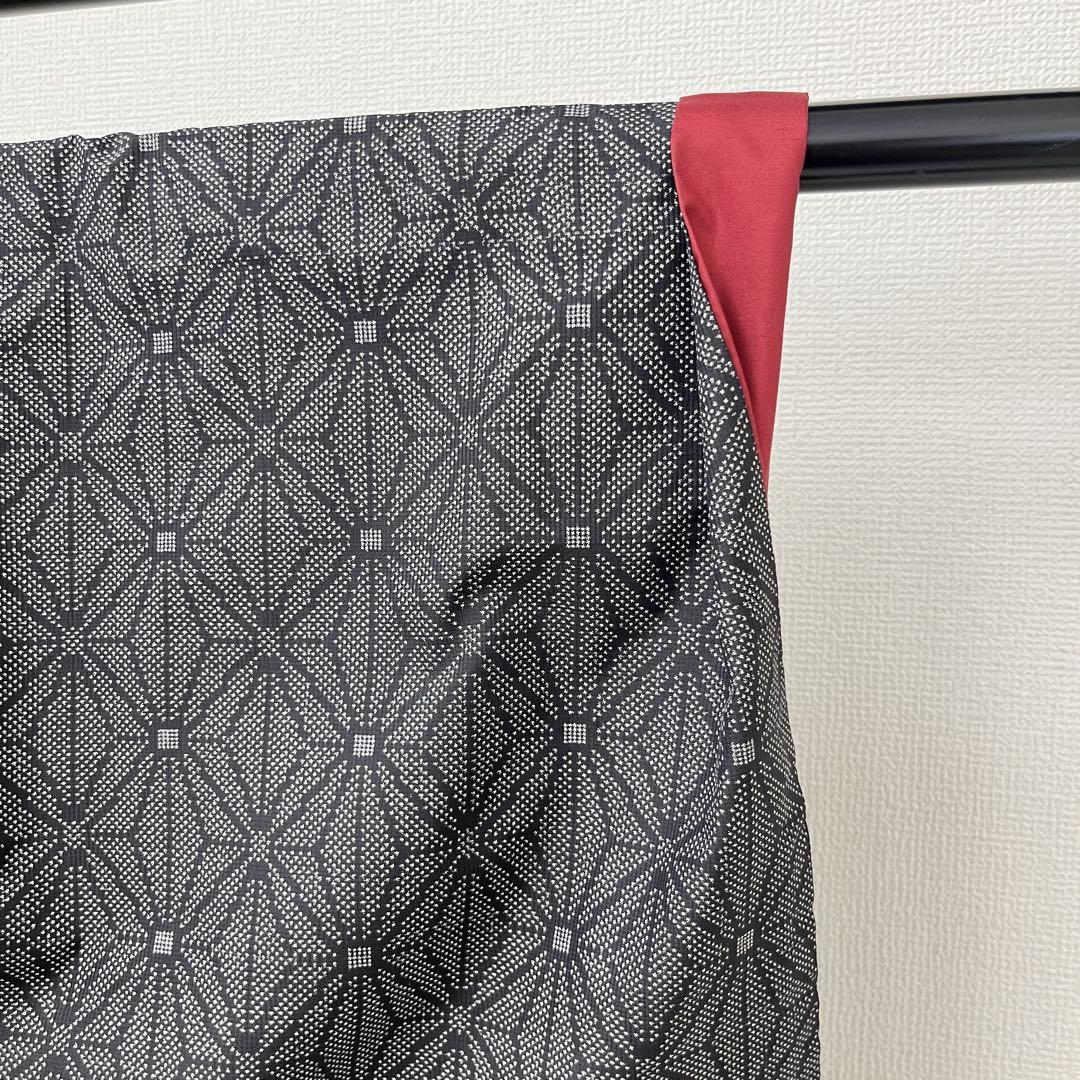 本場大島紬 正絹 茶泥染め 一元式 麻の葉 着物 i-2873 - メルカリ