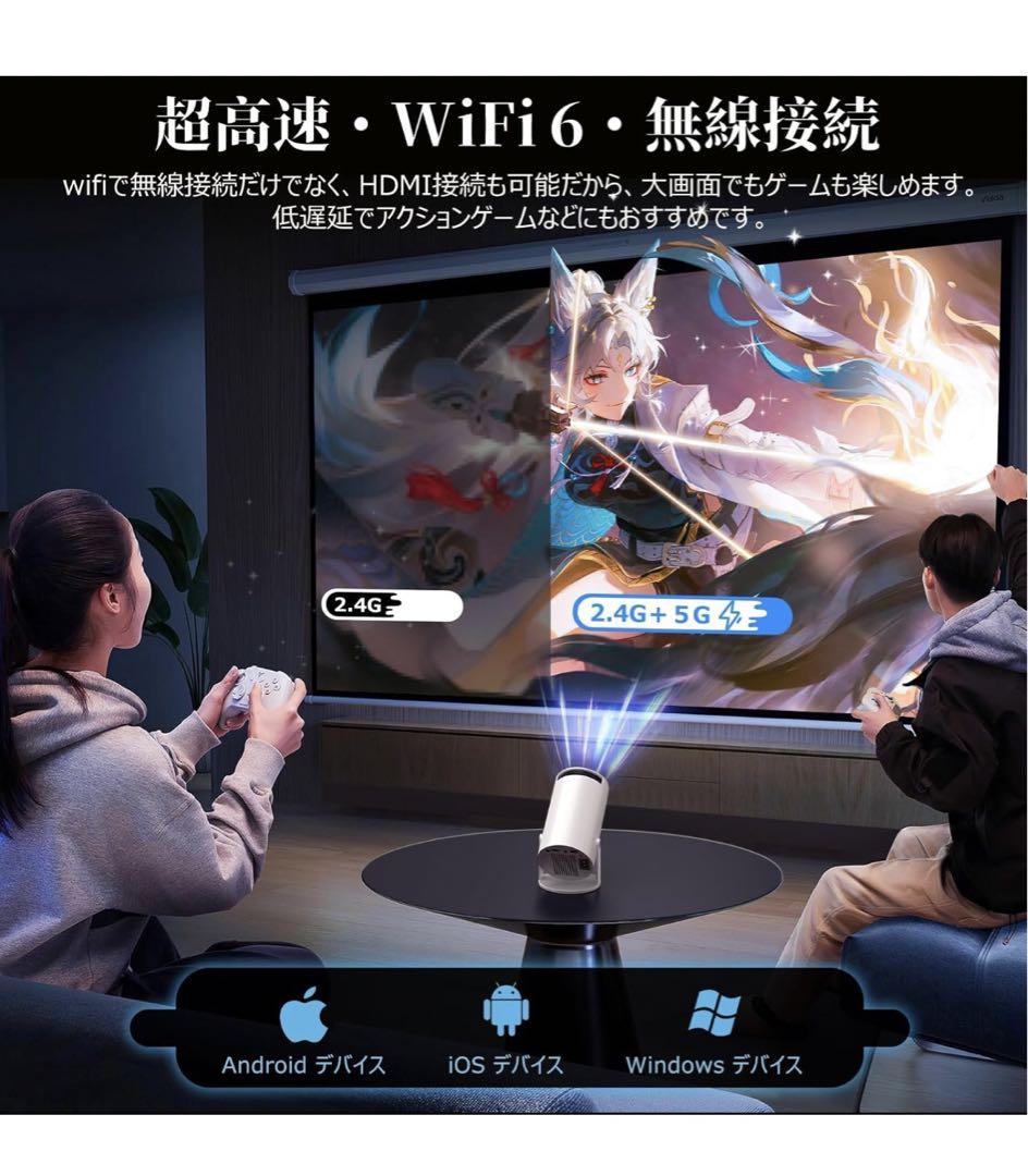 プロジェクター 家庭用【2025年新登場！18000LM・270°回転