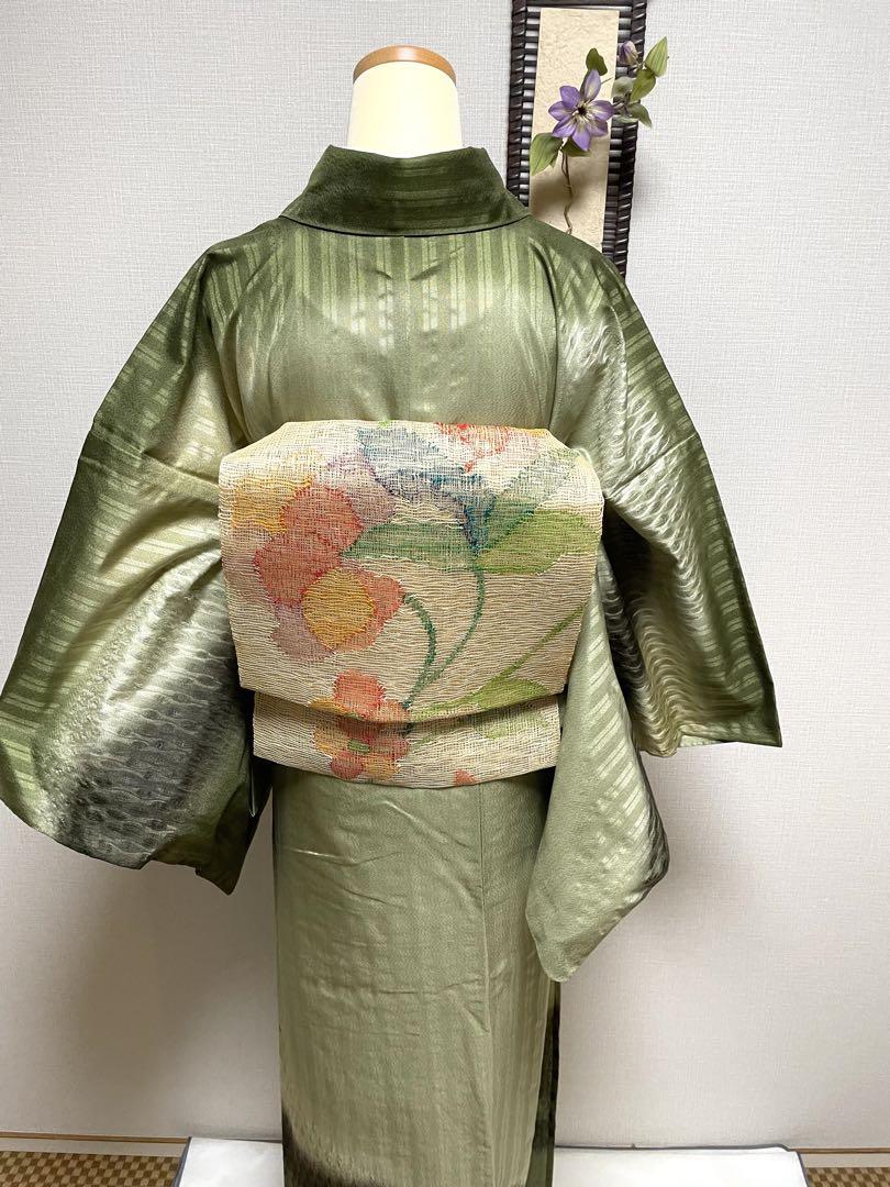未使用　羅（麻）の名古屋帯の作り帯