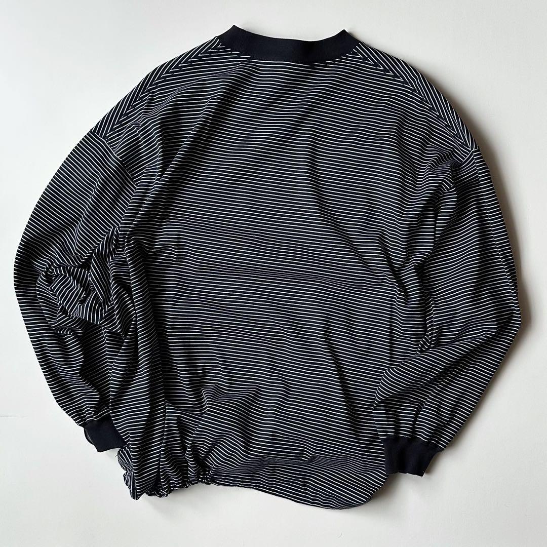 【is-ness】BALLOON BORDER LONG SLEEVE