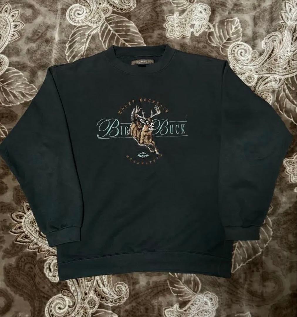 90s HEAD WATERS アニマルスウェット　vintage
